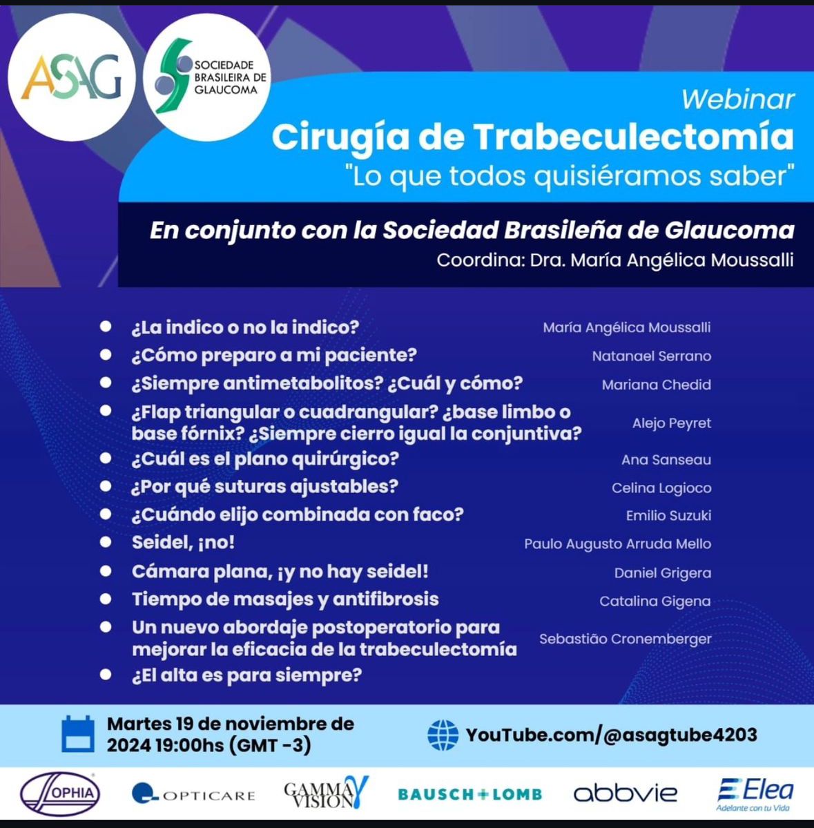 Webinar Asociación Argentina de Glaucoma e Sociedade Brasileira de Glaucoma