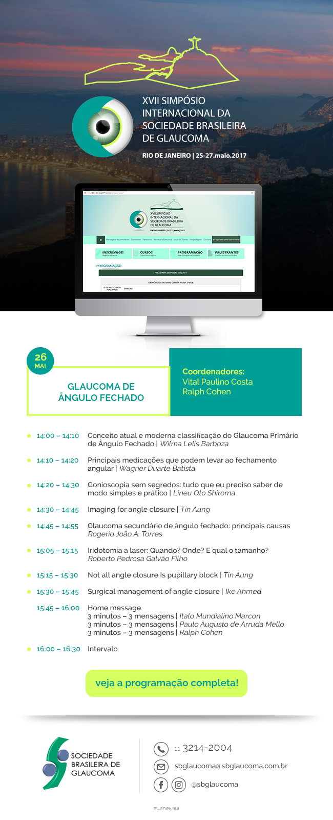 Simpósio SBG 2017 – Glaucoma de ângulo fechado