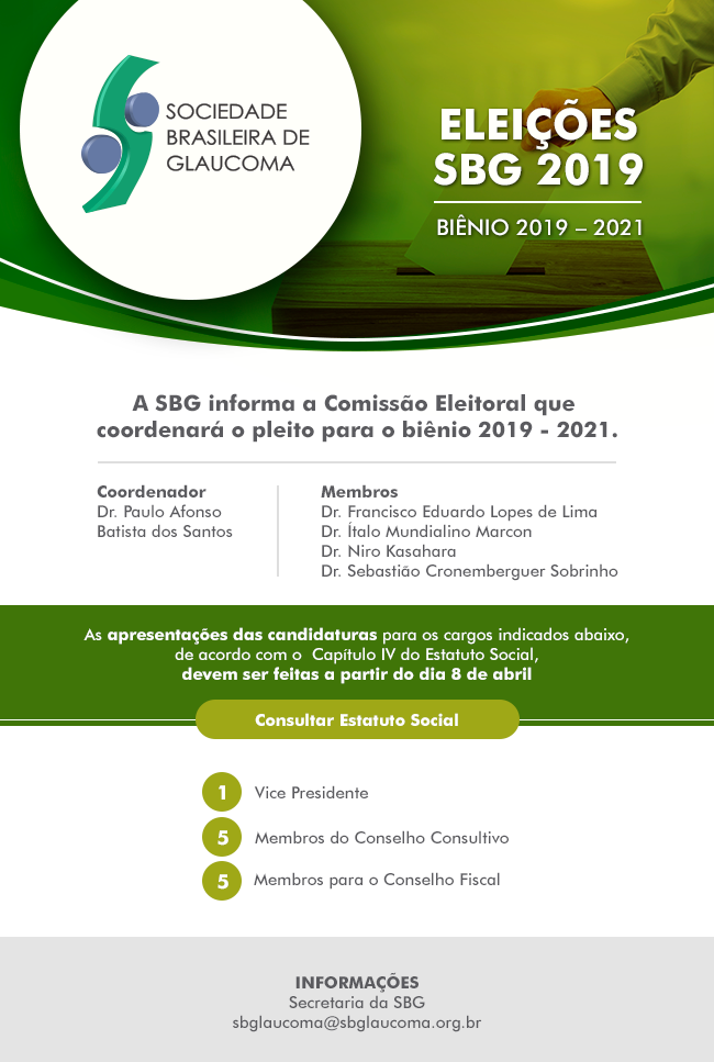 Eleições SBG 2019 – Biênio 2019 a 2021